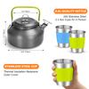 Odoland 16pcs Camping Cookware Mess Kit, with Folding Camping Stove view 3