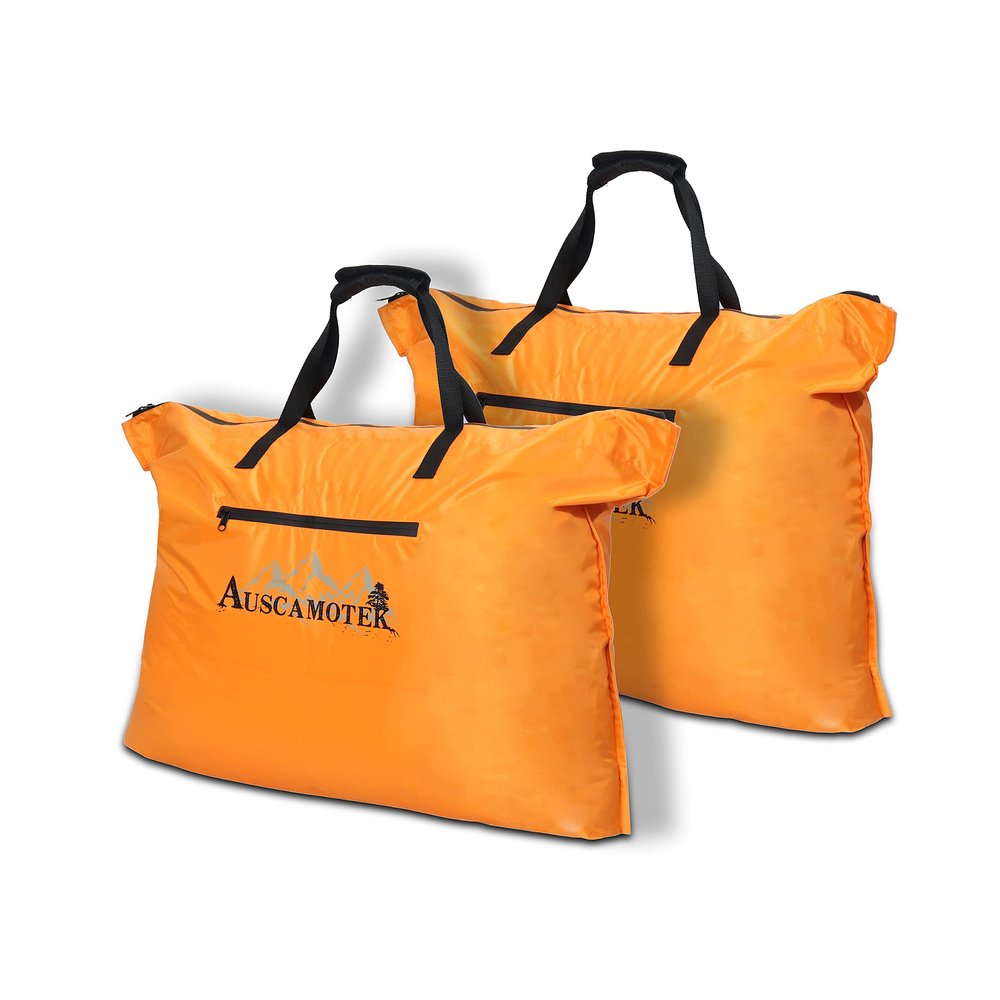 AUSCAMOTEK Scent Control Bags for Hunting Clothes and Accessories Water-Resistant Blaze Orange 33 x24 inches (2 Pack)