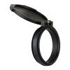 Nightforce Objective Durable Weather-Resistant Spring-Loaded Flip-Up Rotational Lens Caps with Thread-in Attachment, Black, 42mm ATACR, NXS 10x view 3