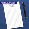 Deer Antlers Notepad Set, Personalized Notepad for Men or Women, Personalized Hunting Gifts for Him, Personalized Fathers Day Gifts from Kids, Wife, Daughter, Son, Hunter, Size 5.5in x 8.5in 50 Sheets view 3