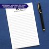 Deer Hunter Notepad Set, Personalized Notepad for Men or Women, Personalized Hunting Gifts for Him, Wife, Daughter, Son, Hunter, Size 5.5in x 8.5in, 50 Sheets view 3