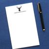 Deer Notepad Set, Personalized Notepad for Men or Women, Personalized Hunting Gifts for Him, Hunter, Size 5.5in x 8.5in, 50 Sheets view 2