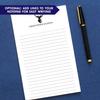 Deer Notepad Set, Personalized Notepad for Men or Women, Personalized Hunting Gifts for Him, Hunter, Size 5.5in x 8.5in, 50 Sheets view 3