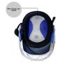 SS Elite Cricket Helmet | Navy Blue | Size: Large | for Men & Boys | Mild Steel Grill | Eva Padding view 3