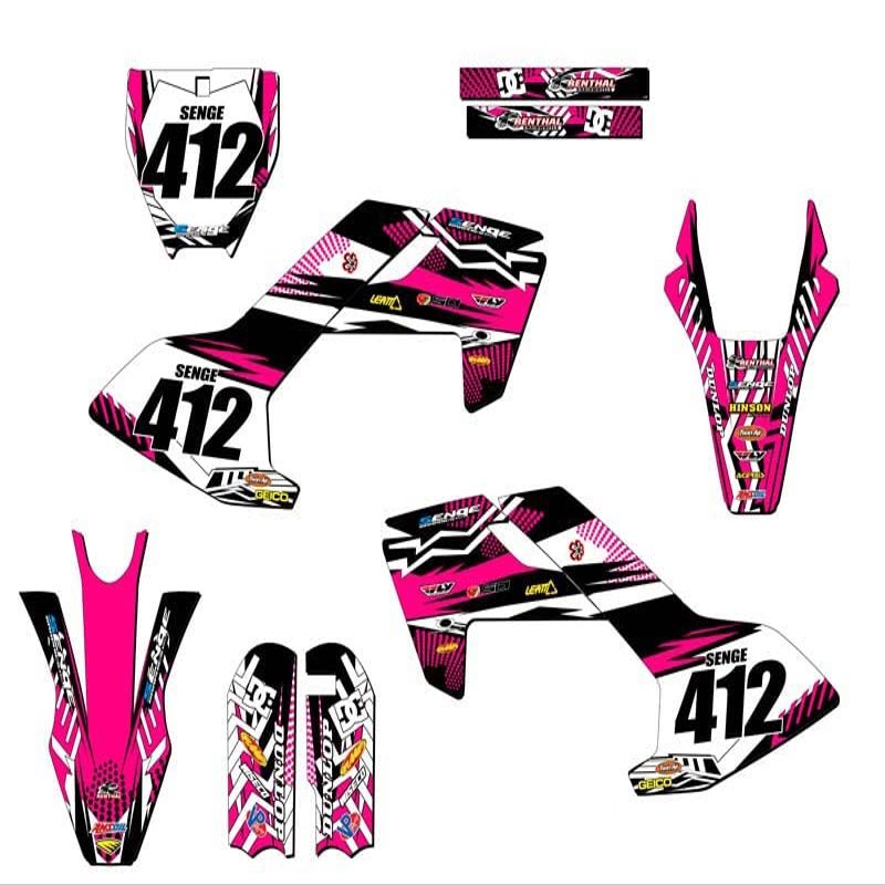 2018-2023 MINI TC 50 Mayhem Pink Senge Graphics Complete Kit with Rider I.D. Compatible with Husqvarna