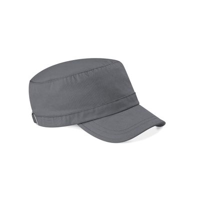 Beechfield Adult Cap (B34) Adjustable Strap Army Cap for Boys and Girls - Graphite Grey