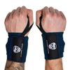 Gymreapers Weightlifting Wrist Wraps (Competition Grade) 18" Professional Quality Wrist Support with Heavy Duty Thumb Loop - Best Wrap for Powerlifting, Strength Training, Bodybuilding(Navy,18")
