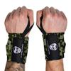 Gymreapers Weightlifting Wrist Wraps (Competition Grade) 18" Professional Quality Wrist Support with Heavy Duty Thumb Loop - Best Wrap for Powerlifting, Strength Training, Bodybuilding(Camo,18")