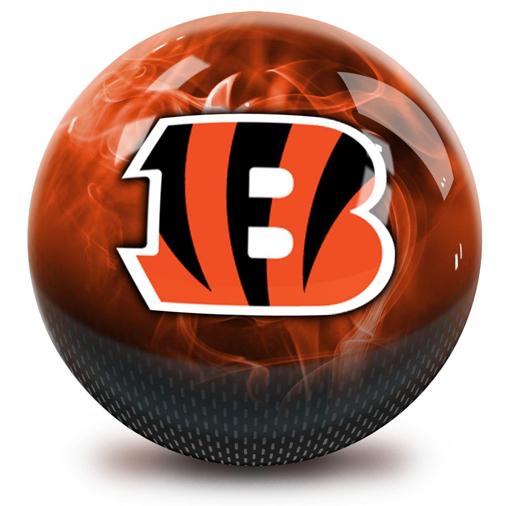 Strikeforce Bowling NFL Cincinnati Bengals On Fire Undrilled Bowling Ball