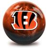 Strikeforce Bowling NFL Cincinnati Bengals On Fire Undrilled Bowling Ball view 1
