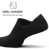 Feetures Everyday Light Cushion Invisible Sock for Men - Anti-Slip Sock Liner with Targeted Compression - Black, L (1 Pair) view 3