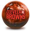 Strikeforce Bowling NFL Cleveland Browns On Fire Undrilled Bowling Ball view 1