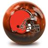 Strikeforce Bowling NFL Cleveland Browns On Fire Undrilled Bowling Ball view 2