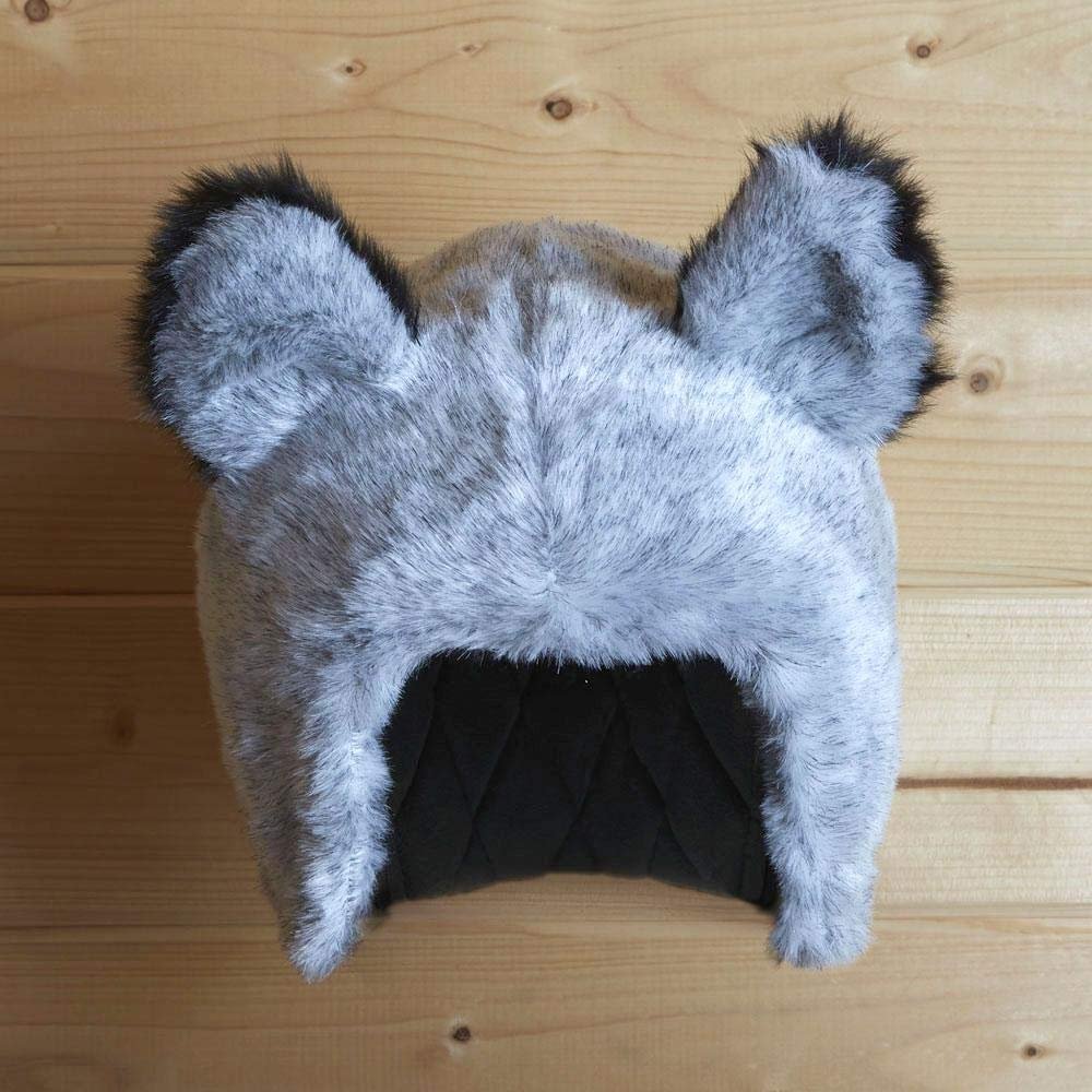 Headztrong Silver Fox Furry Animal Winter Bike Snow Ski Helmet Cover