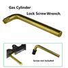 TWP Gas Cylinder Lock Screw Wrench High Strength Carbon Steel Yellow Finished view 2