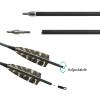 Obert 12pcs 30 Inches Premium Archery Carbon Arrows with Natural Turkey Fletching Feathers Hunting Target Practice for Bows Hunting Arrows view 2