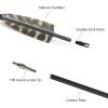 Obert 12pcs 30 Inches Premium Archery Carbon Arrows with Natural Turkey Fletching Feathers Hunting Target Practice for Bows Hunting Arrows view 4