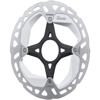 SHIMANO Rt-Mt800 Centerlock Disc Rotor Grey, Internal Serration Lockring, 160Mm