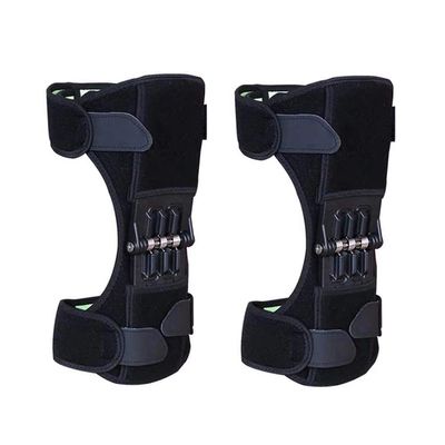 Knee Brace Knee Booster With 3 Springs Powerful Rebound Spring Force Joint Support Power Lift Knee Pads for Hiking Climbing (Size : Double)
