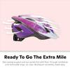 Schwinn Thrasher Kids Bike Helmet, Boys And Girls, Fits 50 - 54cm Circumference, Ages 5-8 Year Olds, Lightweight, Detachable Visor, CPSC Safety Certified, Child, Purple Pattern view 2