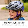 Schwinn Thrasher Kids Bike Helmet, Boys And Girls, Fits 50 - 54cm Circumference, Ages 5-8 Year Olds, Lightweight, Detachable Visor, CPSC Safety Certified, Child, Purple Pattern view 3