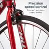 Schwinn Fastback Tourney AL Adult Performance Road Bike, Beginner to Intermediate Bicycle Riders, 700c Wheels, 14-Speed Drivetrain, Small Aluminum Frame, Red view 4