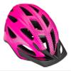 Schwinn Beam Lighted Helmet for Adults, Pink, Size 58 - 62 cm for Riders Ages 14+, Rear LED Light, Reflective Strips, Adjustable Dial and Straps, 17 Air Vents, Removable Visor, Adult Bike Helmet view 1