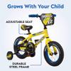 Pacific Vortax BMX Style Kids Bike, for Boys and Girls Ages 1 to 4, Single Speed, 12-Inch Wheels with Removable Training Wheels, Rear Coaster Brake, Yellow view 4