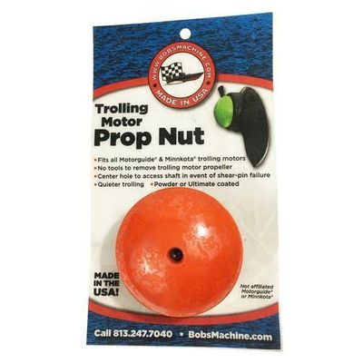 Bob's Machine 312-100006 Prop Nut for Minn Kota Trolling Motors with 70 lbs. or Less Thrust - Orange