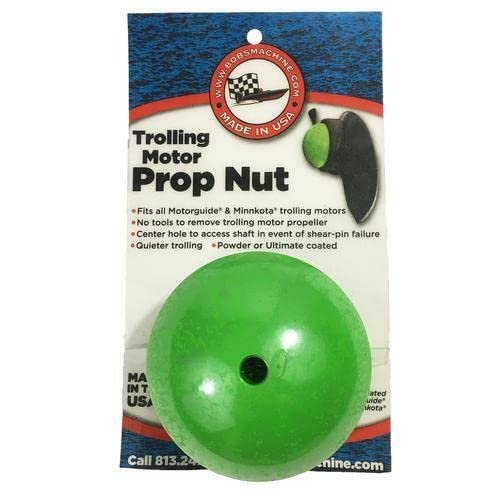 Bob's Machine 312-000005 Prop Nut for Minn Kota Trolling Motors with 80+ lbs. Thrust - Green