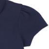 The Children's Place Baby Girls and Toddler Girls Short Sleeve Ruffle Pique Polo, Tidal, 2T view 3