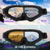 LJDJ Ski Goggles, Pack of 4 - Snowboard Adjustable UV 400 Protective Motorcycle Goggles Outdoor Sports Tactical Glasses Dust-Proof Combat Military Sunglasses for Kids, Boys, Girls, Youth, Men, Women view 3