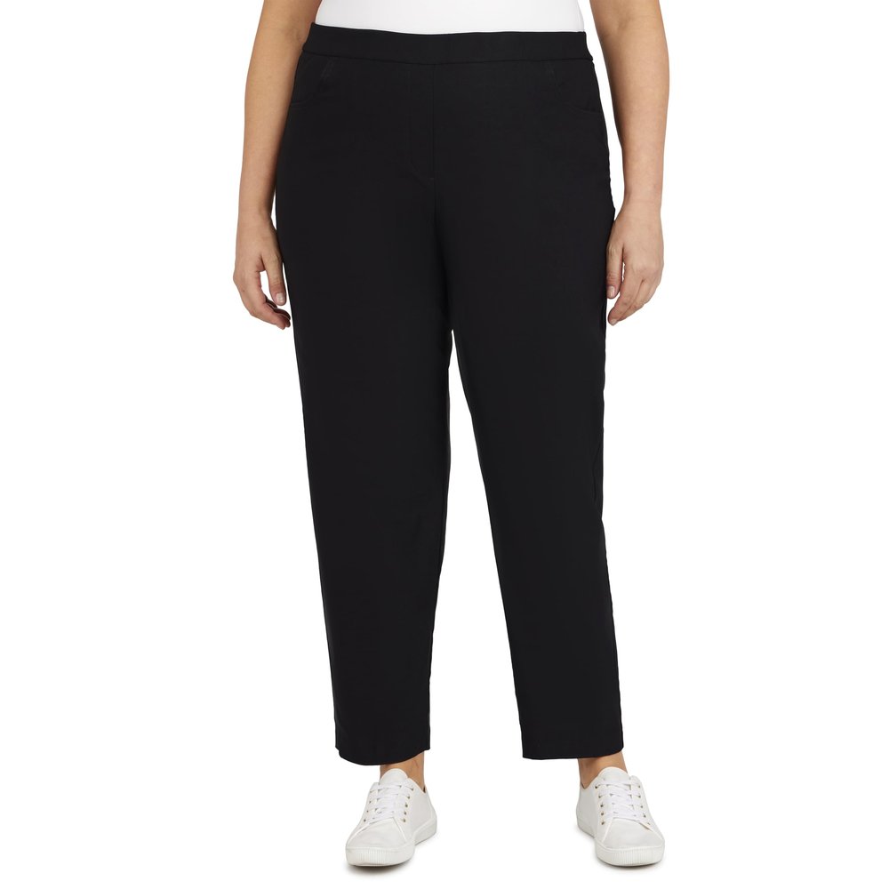 Alfred Dunner womens Allure Slimming Petite Stretch - Modern Fit Pants, Brown, 14 Petite US