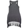 pinziko Women's Summer Beach Dress Bikini Cover Up Casual Vacation Short Dresses Gray view 3