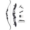 66 Inch Archery Takedown Recurve Bow and Arrow Set 24lbs-36lbs Aluminum Alloy Bow Riser Hunting Recurve Bows Target Practice Longbow for Shooting Competition Game (Black, 36 Lbs) view 1