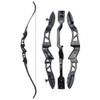 66 Inch Archery Takedown Recurve Bow and Arrow Set 24lbs-36lbs Aluminum Alloy Bow Riser Hunting Recurve Bows Target Practice Longbow for Shooting Competition Game (Black, 32 Lbs) view 2