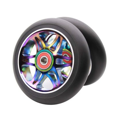2Pcs 110mm Pro Scooter Wheels with ABEC 9 Bearings Fit for MGP/Razor/Lucky Envy/Vokul Pro Scooters Replacement Wheels