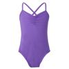 Aislor Kids Girls Cotton Criss Cross Back Gymnastics Leotard Jumpsuit Ballet Dance Dancewear Purple 7-8 Years view 1