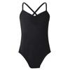 Aislor Kids Girls Cotton Criss Cross Back Gymnastics Leotard Jumpsuit Ballet Dance Dancewear Black 8-10 Years