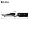 GCS Handmade D2 Steel Hunting Knife Full Tang Micarta Handle Hunting Knife with Right Hand Front Belt and Left Hand Scout Carry Buffalo Leather Sheath for Survival EDC GCS 236 view 2