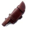 GCS Handmade D2 Steel Hunting Knife Full Tang Micarta Handle Hunting Knife with Right Hand Front Belt and Left Hand Scout Carry Buffalo Leather Sheath for Survival EDC GCS 236 view 3