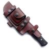 GCS Handmade D2 Steel Hunting Knife Full Tang Micarta Handle Hunting Knife with Right Hand Front Belt and Left Hand Scout Carry Buffalo Leather Sheath for Survival EDC GCS 236 view 4