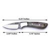 GCS Handmade D2 Tool Steel Tactical knife Hunting Knife CampKnife with leather sheath Full tang blade designed for Hunting & EDC GCS 235 (Horn Handle) view 3