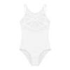 FEESHOW Girls Gymnastics Camisole Leotard with Chiffon Wrap Skirt Ballet Tutu Dress Dance wear Outfit 4-6 Sleeveless White view 3