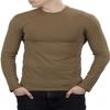 281Z Mens Military Stretch Cotton Long Sleeve T-Shirt - Tactical Hiking Outdoor Undershirt - Punisher Combat Line (Coyote Brown, 3X-Large) view 1