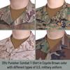 281Z Mens Military Stretch Cotton Long Sleeve T-Shirt - Tactical Hiking Outdoor Undershirt - Punisher Combat Line (Coyote Brown, 3X-Large) view 4