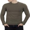 281Z Mens Military Stretch Cotton Long Sleeve T-Shirt - Tactical Hiking Outdoor Undershirt - Punisher Combat Line (Olive Drab, Medium) view 1