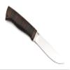 Flat Grind Made in Russia Bushcraft Stainless Blade Leather Handle view 3