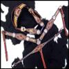 Showman Sunflower Tooled Leather Browband Headstall and breastcollar Set view 2