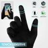 Achiou Women Winter Touchscreen Gloves Soft Comfortable Thermal Elastic Stretch Texting Glove for Traveling, Cycling, Running, Shopping (Black)  view 2